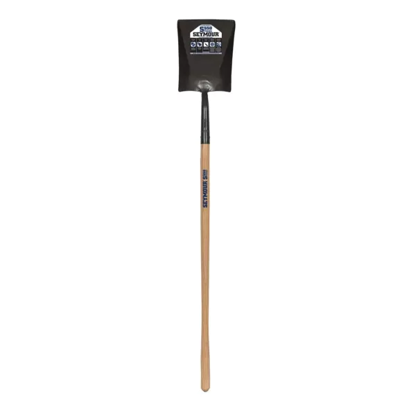 11-1/2" Steel Blade 48" American Ash Wood Handle Forged Square Point Shovel | STR49172