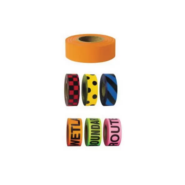 1-3/16" PVC Pink Taffeta Flagging Tape | TAPPINK