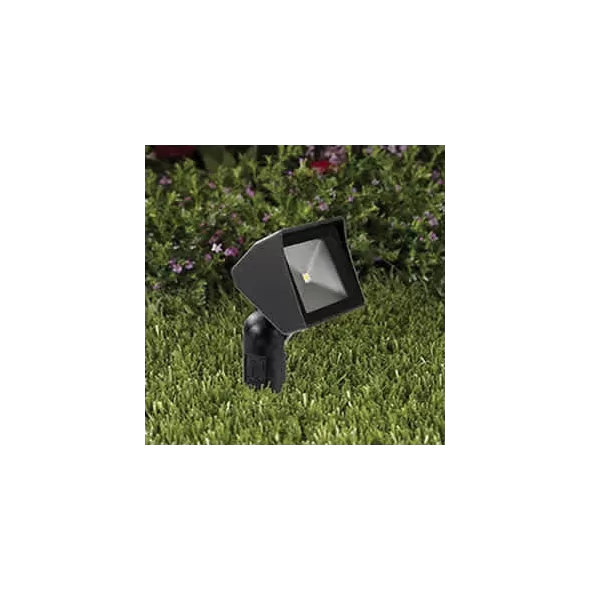 2 W 3000K LED Black Die-Cast Aluminum Landscape Series Low Voltage Flood Light | VISGR5105B2W