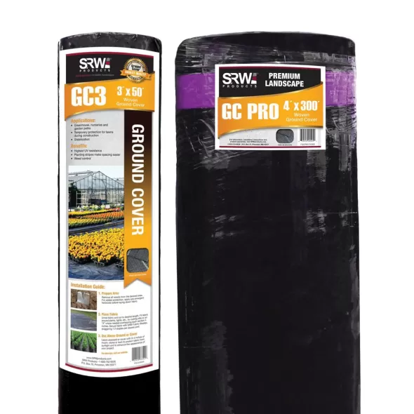 15' x 300' Polypropylene GC3 Series 3 oz Woven Ground Cover | SRWFGC315300