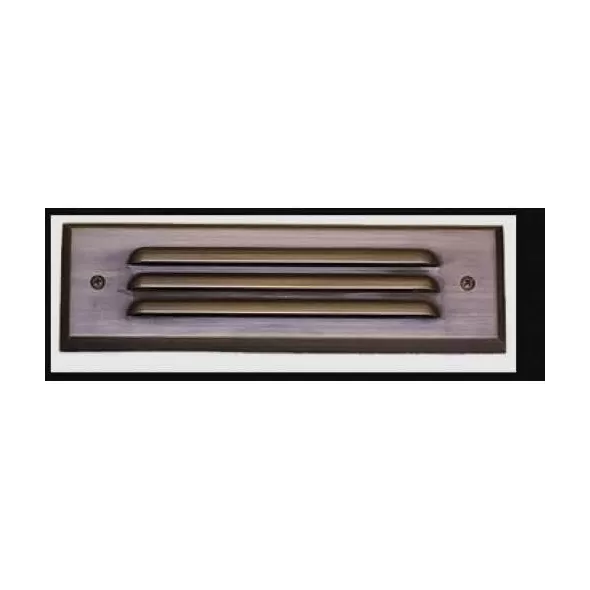 Alliance Lighting Faceplate, Aged Brass For SL300-LED Step Light 9.5" x 2.875" | AOLSL300FP