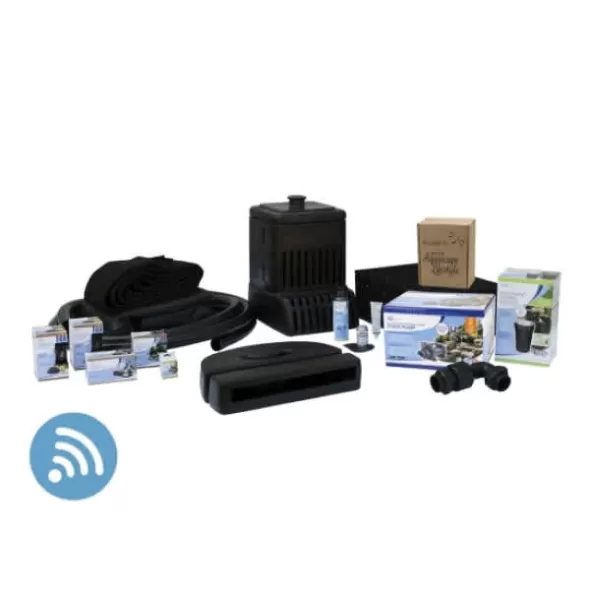 Aquascape Waterfall Kit, 16' Str Eam W/AquaSurge SLD 4000-7000 Adjustableustable Pond Pump | 53064