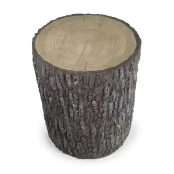 Poly Resin Faux Oak For Outdoor Electrical Outlets Stump Cover | AQS78259