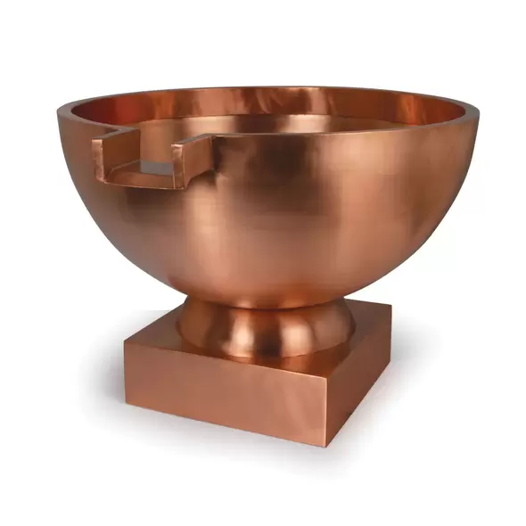 750 gph 30" x 33" x 14-1/2" Copper For Fountains Basin/Eco-Rise Systems Fountain Bowl | AWGCB30R4