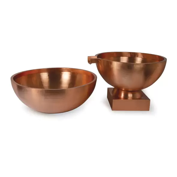 750 gph 30" x 33" x 14-1/2" Copper For Fountains Basin/Eco-Rise Systems Fountain Bowl | AWGCB30R4