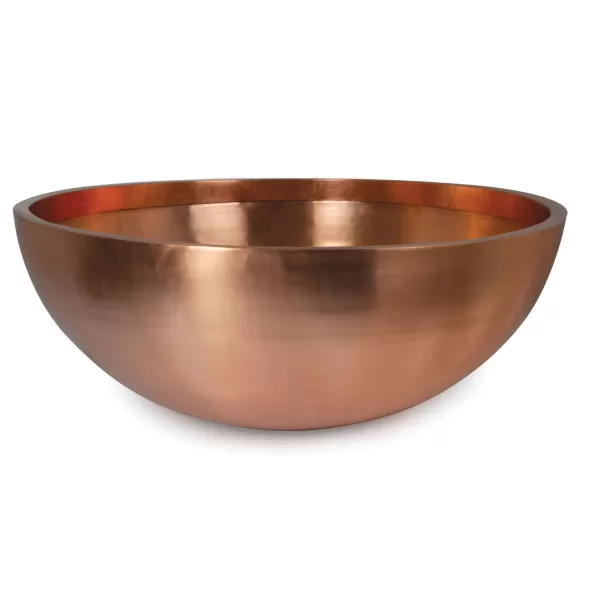 2400 gph 36" x 14-1/2" Copper For Fountains Basin/Eco-Rise Systems Fountain Bowl | AWGCB36R0