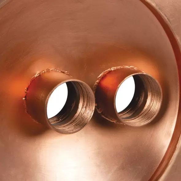 2400 gph 36" x 14-1/2" Copper For Fountains Basin/Eco-Rise Systems Fountain Bowl | AWGCB36R0