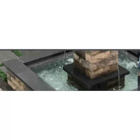 280 Gallon 6" x 16" PVC Black Flexible Fountain Basin | AWGFF6016B
