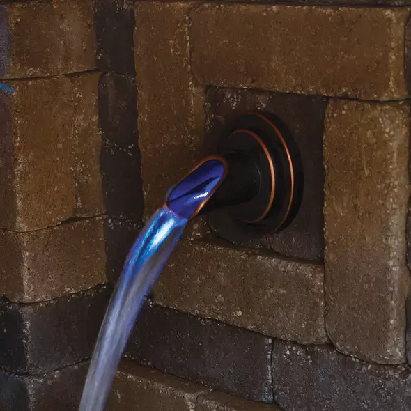 600 gph 5" x 5-3/4" x 5" Bronze For Formal Spillways and Flexible Hardscape Basins Wall Spout | AWGWSRO