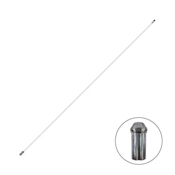 1/2" x 7.5' Fiberglass White Regulation For Grommet-Style Flags or Tube-Style Flags Flag Pole | BAY300W75B