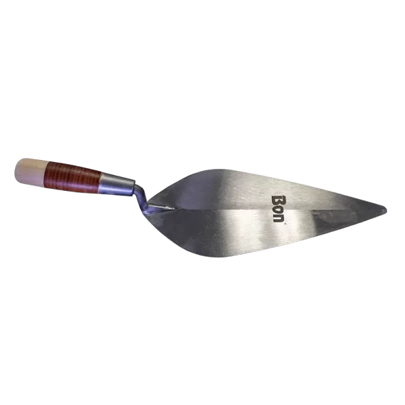 13" Carbon Steel Blade Leather Handle Brick Trowel |  72-295-B9