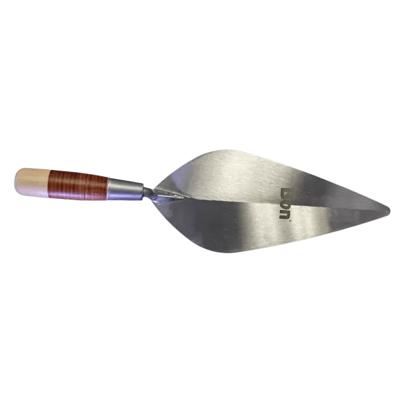 13" Carbon Steel Blade Leather Handle Brick Trowel |  72-295-B9