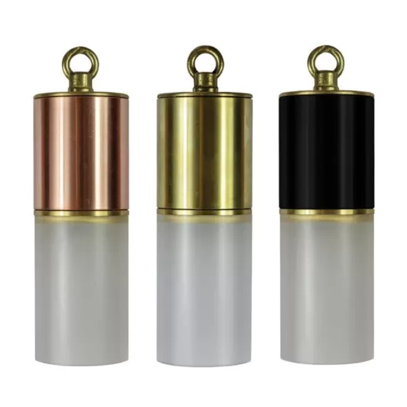 MR-16 LED Blackened Brass Hanging Down Light | BRIGLACIERCBR