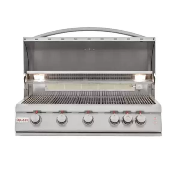 Blaze Grills Natural Gas Grill, 40" 80000 BTU 5-Burner 304 Stainless Steel LTE | BLZ-5LTE2-NG
