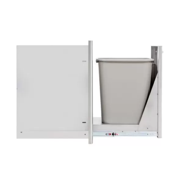 13" 304 Stainless Steel Narrow Roll Out Trash Storage Drawer |  BLZ-TRNW-DRW