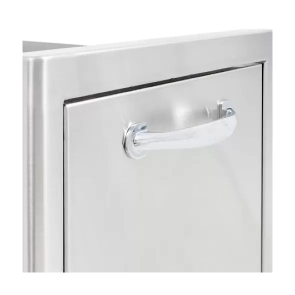 13" 304 Stainless Steel Narrow Roll Out Trash Storage Drawer |  BLZ-TRNW-DRW