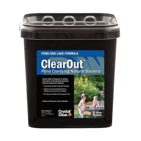 Airmax CrystalClear ClearOut, Pond Clarifying Natural Bacteria, Tan 6 lb Powder 96 ct. | CCRCC2106