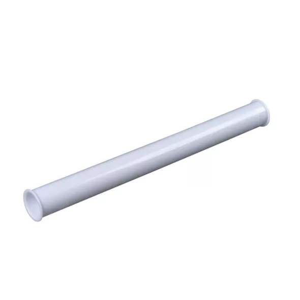 1-1/2" x 16" Polypropylene Plastic White Double Flanged For Tubular Drains Strainer Tailpiece | DERP9803E