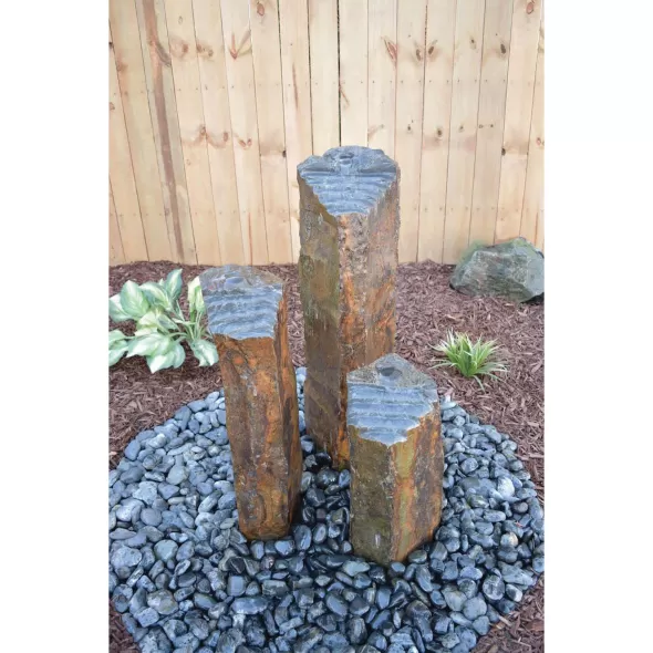 3-Piece Step Top W/20" 27" 35" Columns Basalt Column Kit | EPPHST3CSL
