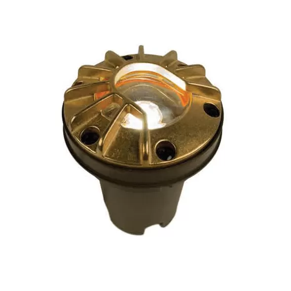 9.1 W 2700K/3900K/4500K/5200K Integrated LED Natural Brass 216 Lumens FC Series Color Dimming Zoning In-Grade Well Light | FXLFCZDCLVBS