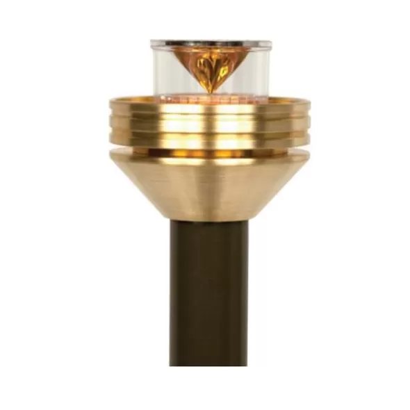 3/4" x 18" Bronze Metallic For JS/DM/CV/CA Series 2700K Zoning/Dimming Integrated LED Path Lights Grande Riser Assembly | FXLGZD1LED18RABZ