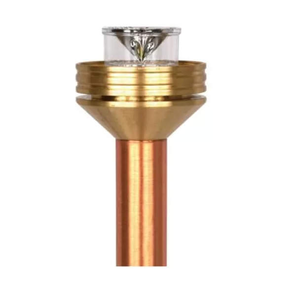 3/4" x 12" Natural Copper For JS/DM/CV/CA Series 2700K Zoning/Dimming Integrated 3 LED Path Lights Grande Riser Assembly | FXLGZD3LED12RACU