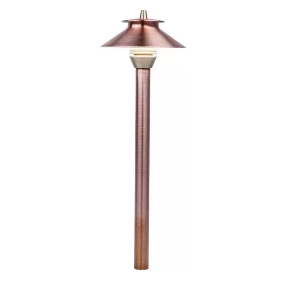 4" Antique Tumbled For Petite Riser Assembly in PF LED Path Light Top Assembly | FXLPFLEDTAAT