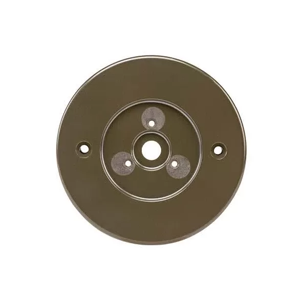 5" Flat Black For PS Surface Mount Down Light/FX Luminaire Lighting Fixtures Round Wall Plate | FXLWPRDPSFB