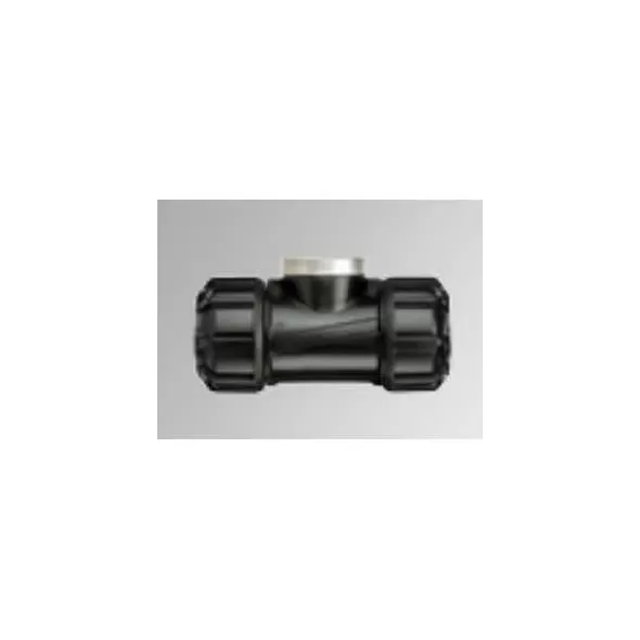 1-1/4" IPS Compression x Compression x FIPT HDPE Service Tee | HRC75251555