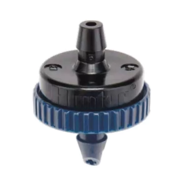 1/4" Self-Piercing Barb 1 gph Black Pressure Compensating Point Source Drip Emitter | HTRHE10B25