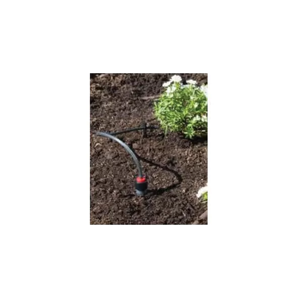1/4" Self-Piercing Barb 1 gph Black Pressure Compensating Point Source Drip Emitter | HTRHE10B25