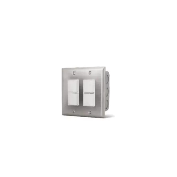 120/277 VAC For WD-Series Dual Element Heaters Dual Duplex Switch Wall Plate | IFU144305