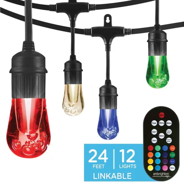 12 W 24' Warm White Color Changing LED Vintage Cafe Light | JAS37791