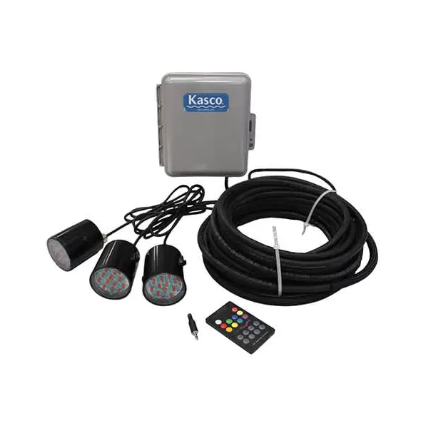 5 W 150' RGB Color Changing For Kasco's 2 to 5 hp J and VFX Fountains LED Light Kit | KASRGB6C5150