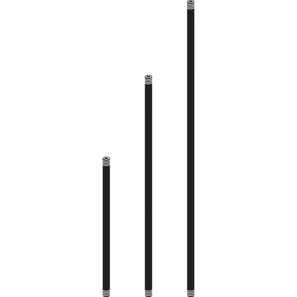 1/2" x 18" Textured Architectural Bronze For In-Ground Support Stakes Fixture Mounting Stem | KIC15652AZT