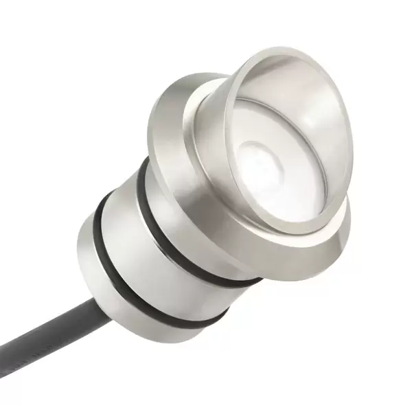 2.25" x 2.25" x 1.25" Stainless Steel For 16140/16141 Mini/12 V Integrated LED All-Purpose Recessed Light Mini Cowl | KIC16142SS