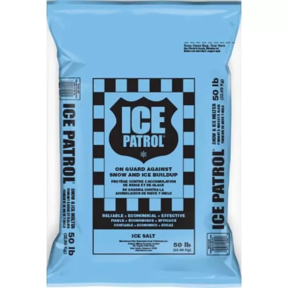 50 lb Poly Bag Solid Blue Snow and Ice Melter | KISICEPATROLBL50