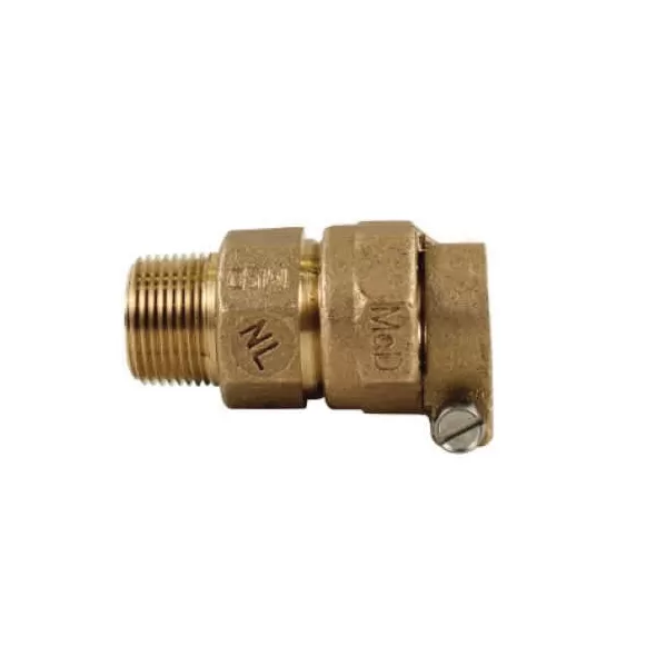 2" PEP Compression x MNPT Lead-Free Brass Straight Adapter | MCD7475333020