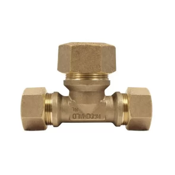 1-1/4" Type T CTS Compression Lead-Free Brass Tee | MCD74760T114