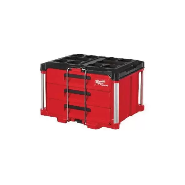 16.3" x 22.2" x 14.3" Black/Red 3-Drawer Tool Box | MKE48228443