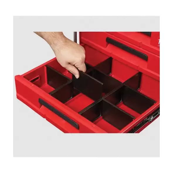 16.3" x 22.2" x 14.3" Black/Red 3-Drawer Tool Box | MKE48228443