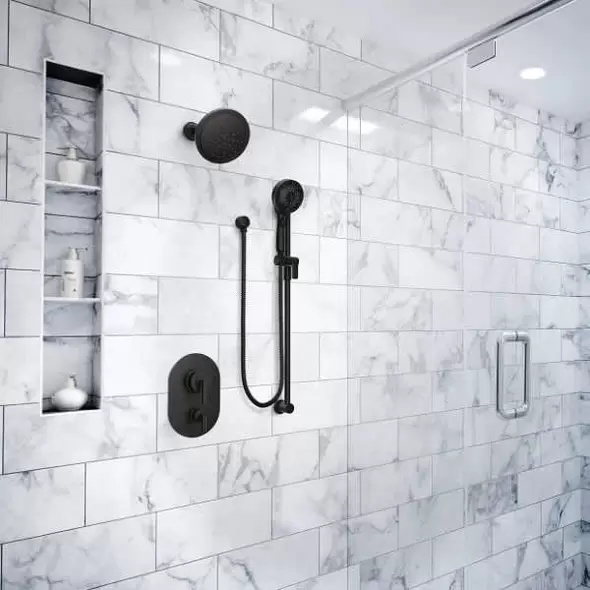 4-1/2" x 9-3/4" Plastic Matte Black Eco-Performance Handheld Shower | MON3670EPBL