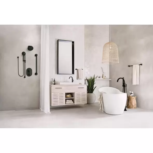 4-1/2" x 9-3/4" Plastic Matte Black Eco-Performance Handheld Shower | MON3670EPBL