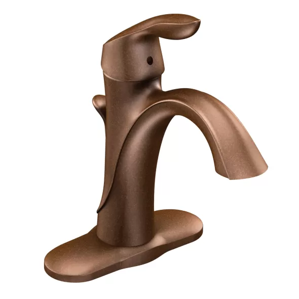 3/8" Compression 6" x 8-3/4" Metal Oil Rubbed Bronze 1-Handle High Arc Bathroom Faucet | MON6400ORB