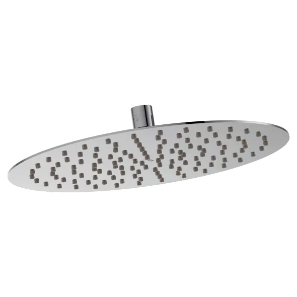 1/2" IPS 12" x 2-3/8" Metal Chrome-Plated Flat/Thin Rainshower Shower Head | MONS1002