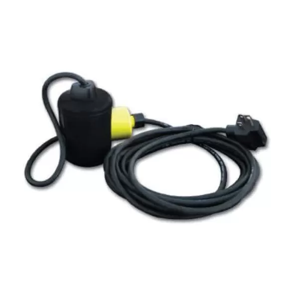 120/240 VAC 13 A 1/2 hp at 125 VAC 3/4 hp at 250 VAC 16' Cord Quick Ends with Weight Float Control Switch