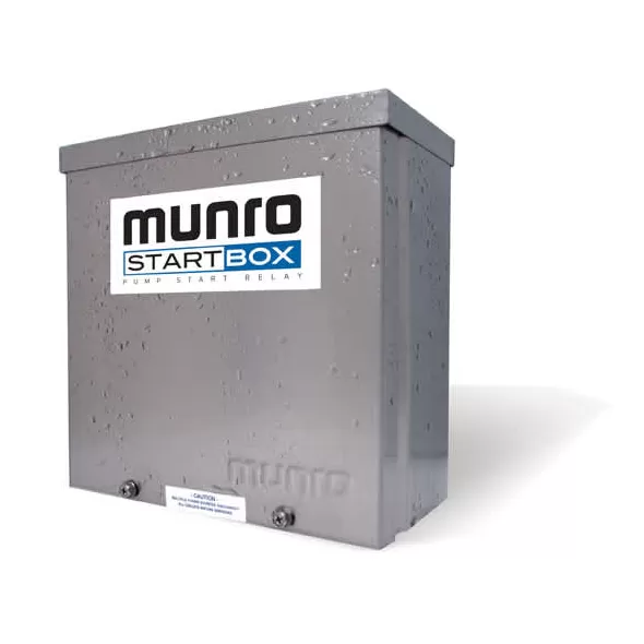220 VAC 2-5 hp 60 Hz Blue Powder Coated Steel StartBox Standard Pump Start Relay