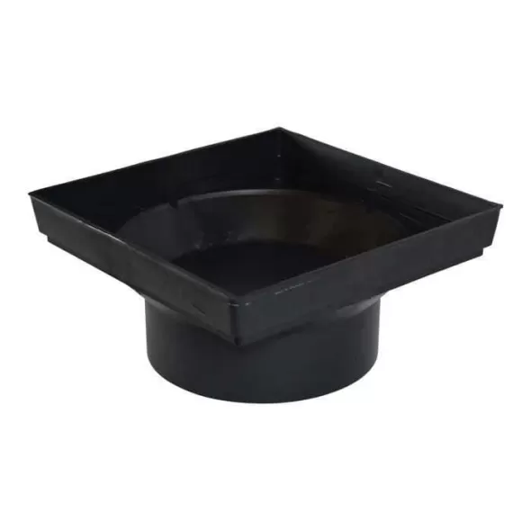 12" x 12" Square HIPS Black Low Profile Adapter | NDS1221
