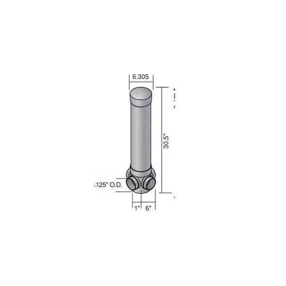 4" ABS Black 3-Piece Diverter Valve | NDS575