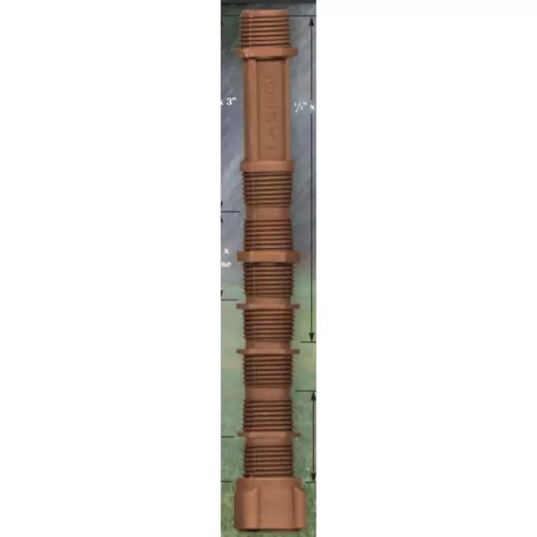 HDPE Nipple 3/4 in. MIPT 6 in. L Brown 7-In-1 Cut-Off | M471-007BR